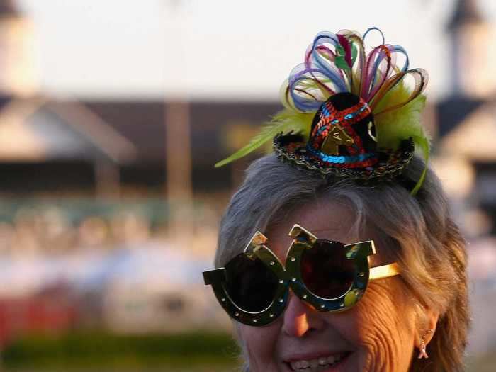 Tiny hats have their place at the races too, like this 2014 example.