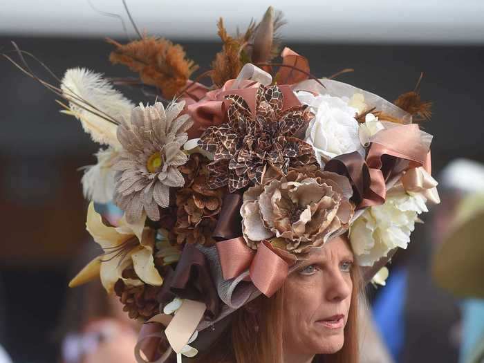 Horse-racing champ Tami Purcell wore this hat in 2014.