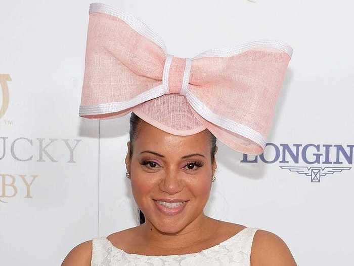 Rapper Cheryl James, better known as Salt, took a style cue from Hello Kitty when she wore a large pink bow for the 2014 Kentucky Derby.