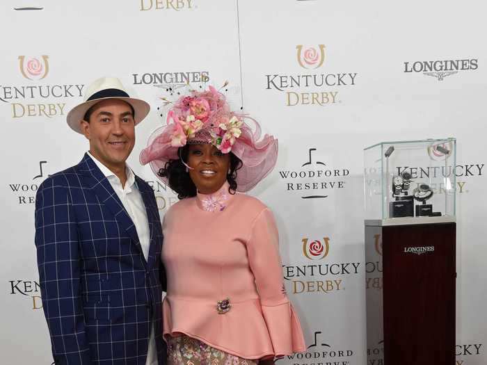 Both Star Jones and Ricardo Lugo walked the red carpet in impressive hats.