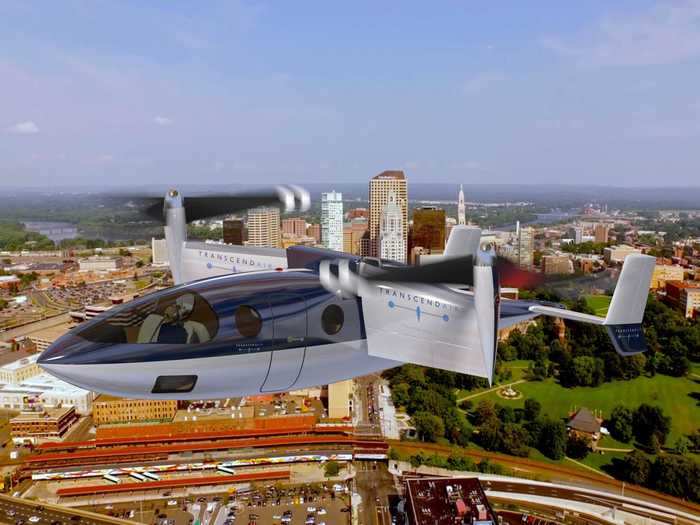 The 4,800-pound aircraft is a tiltrotor VTOL, meaning its propellers can change their angle depending on the phase of flight.