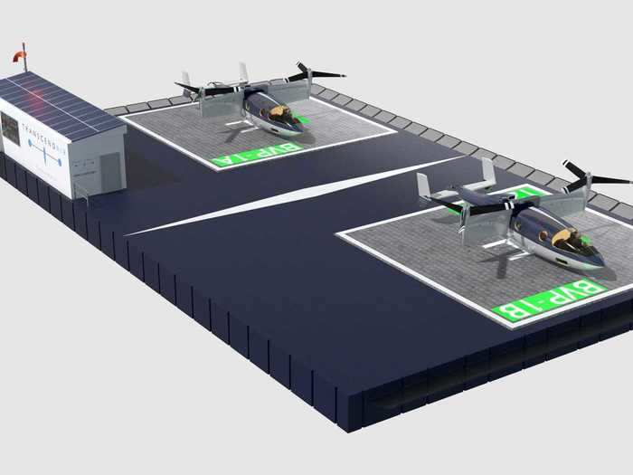 The VTOL can also use most heliports designed for standard helicopters, making downtown-to-downtown service in major cities a possibility and avoiding congested airports.