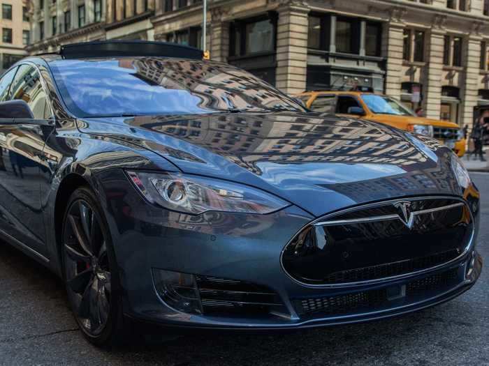 Overall, the Model S (shown here with the old nose-cone front end) is a bit too large, roomy, and versatile to be an ideal go-around-corners car. But for drag racing, it quite literally can