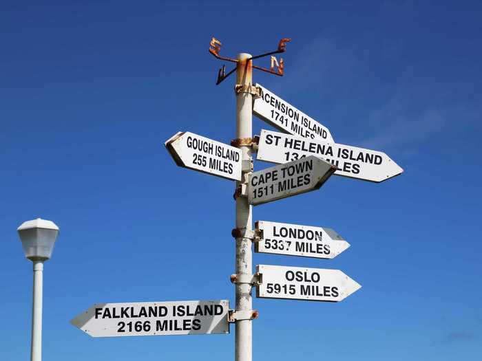 The island of Tristan da Cunha is more than 1,700 miles (nearly 2,800 kilometers) off the coast of Cape Town.