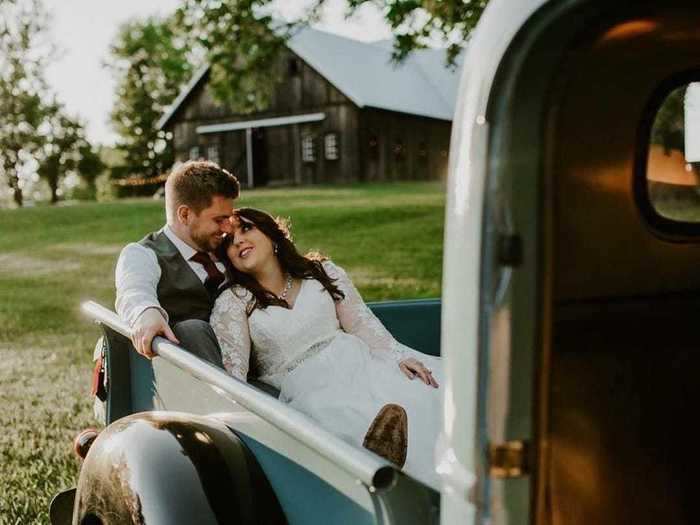 Many couples having barn weddings choose to embrace the rustic charm of their venue ...