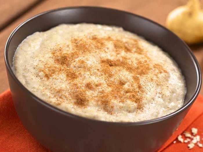 Cook your oats in something creamy instead of just water.