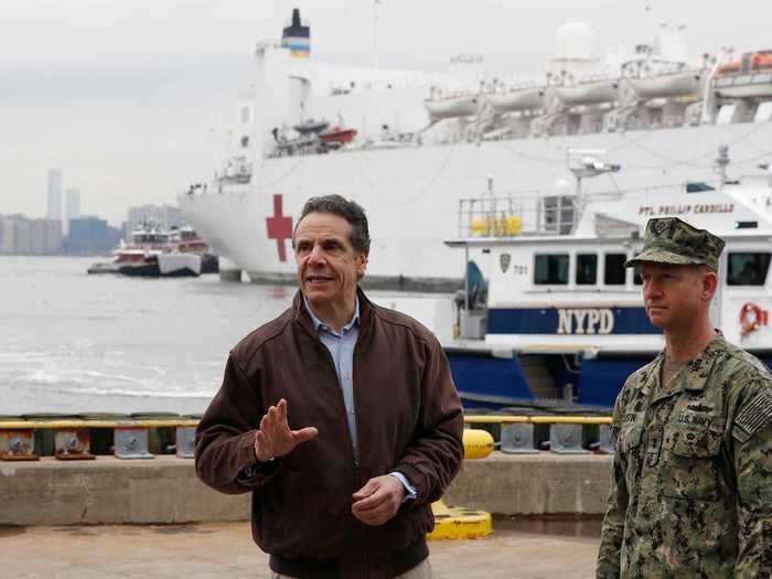 During a meeting with the president, Cuomo said that New York no longer needed the Comfort and said it could be sent to a more hard-hit area.