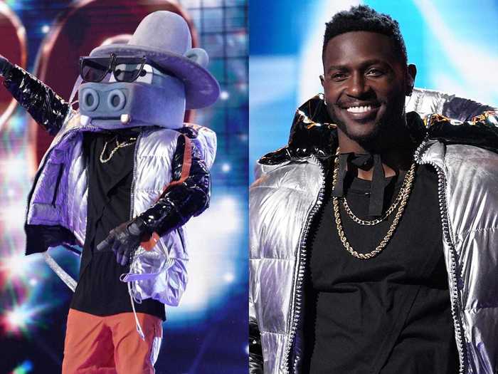 The first celebrity to ever be unmasked on the show was Antonio Brown, as the Hippo.