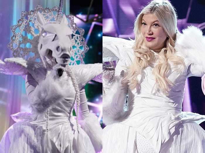 The next week, Tori Spelling was revealed as the Unicorn.