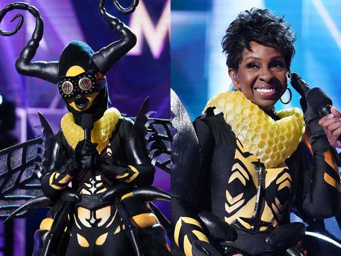 In third place was Gladys Knight as the Bee.