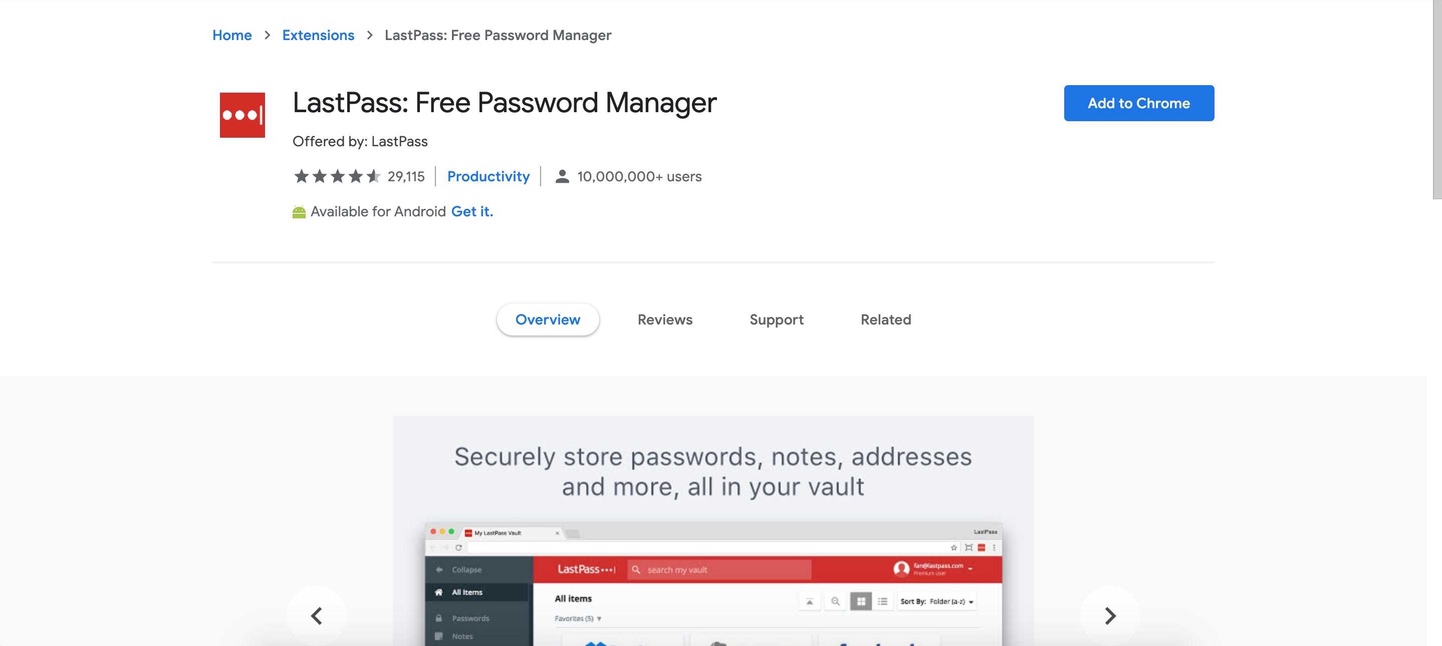How to add Lastpass to Chrome 2