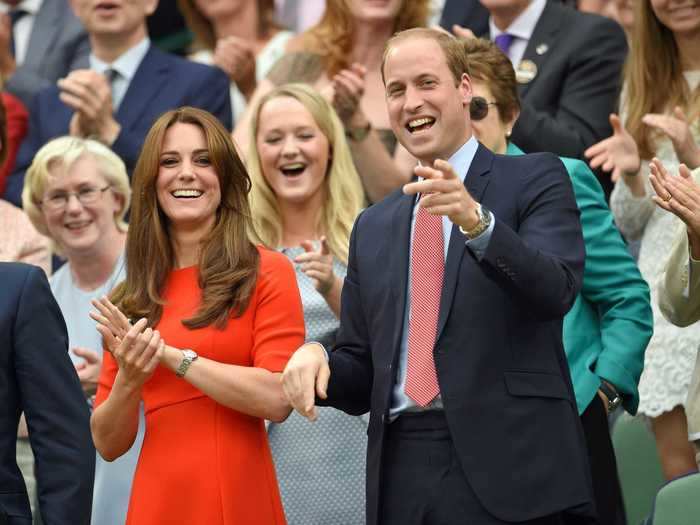 Prince William and Kate Middleton had a subtle matching moment at Wimbledon in 2015.