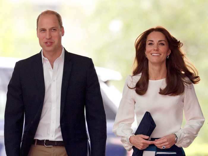 Prince William and Kate Middleton opted for coordinating blue looks again in 2016.