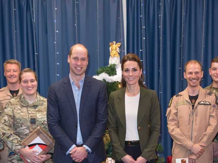 In December 2018, the royal couple both opted for business casual outfits.