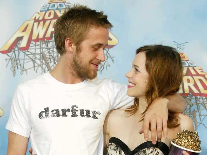 Ryan Gosling and Rachel McAdams originally did not get along while filming "The Notebook" — but they went on to date for roughly three years.