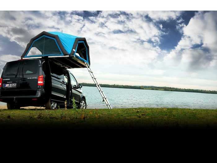 The 7.2 by 7.2-foot tent can be installed in three minutes.