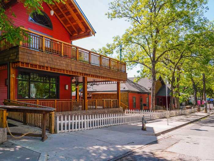 Rainey Street, another popular bar strip in Austin where most of the bars are converted ranch homes, was even quieter than Sixth St.