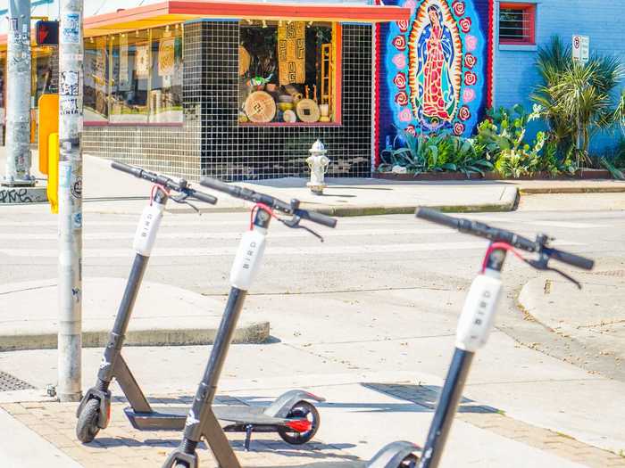 Scooters are still available to ride in Austin amid the pandemic, including Bird Scooters. These scooters are normally a popular mode of transportation in Austin, but I didn