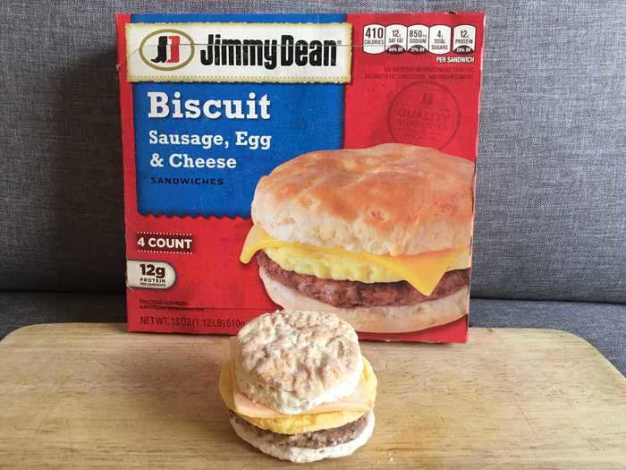 The last breakfast sandwich I tried was from Jimmy Dean.