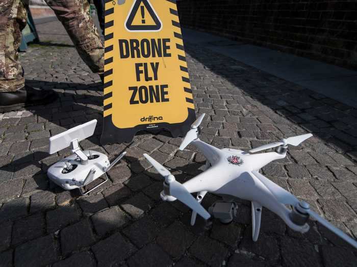 Italian police also used drones to track down people violating lockdown orders.