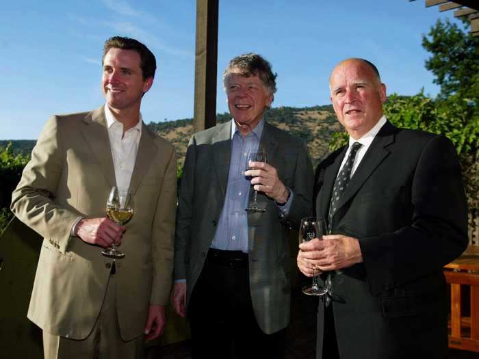 After graduating, Newsom opened PlumpJack Wine & Spirits with his father