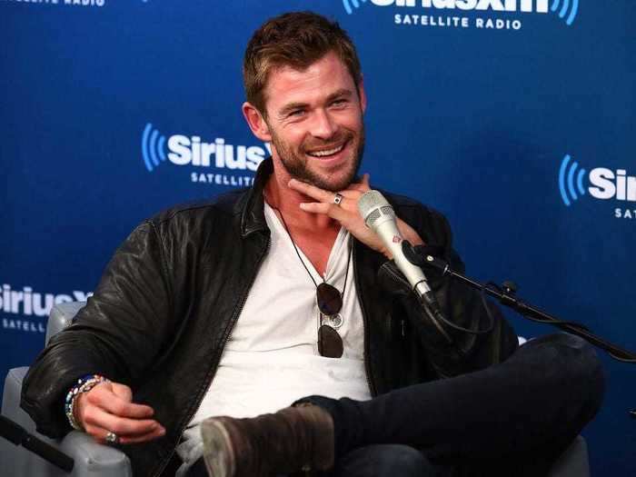 Chris Hemsworth said he was so starstruck when he met Brad Pitt that he went in for a hug instead of a handshake.