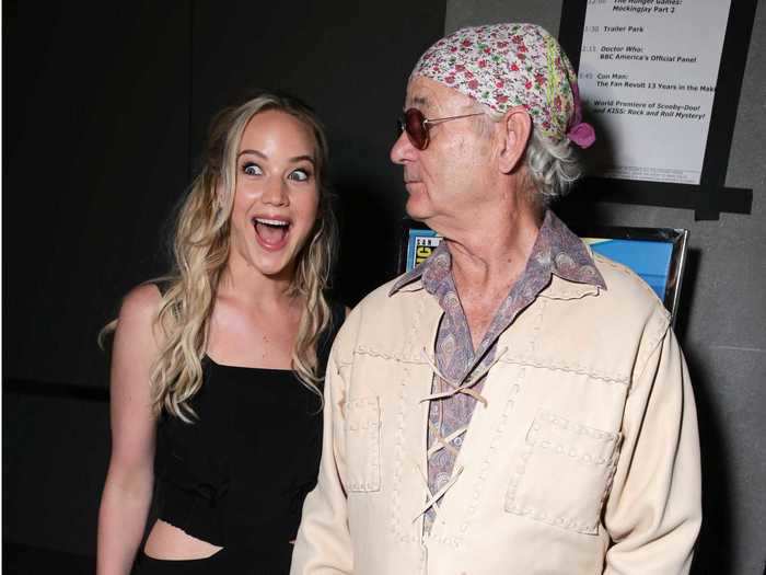 Jennifer Lawrence was thrilled to meet Bill Murray.