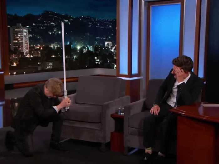 Adam Scott was pleasantly surprised by Mark Hamill.