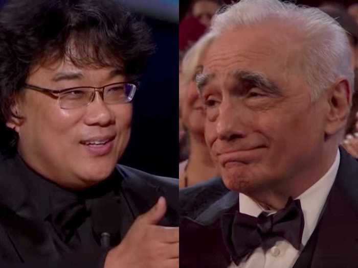 "Parasite" director Bong Joon Ho used his Oscars acceptance speech to tell everyone how much he loves Martin Scorsese and Quentin Tarantino.