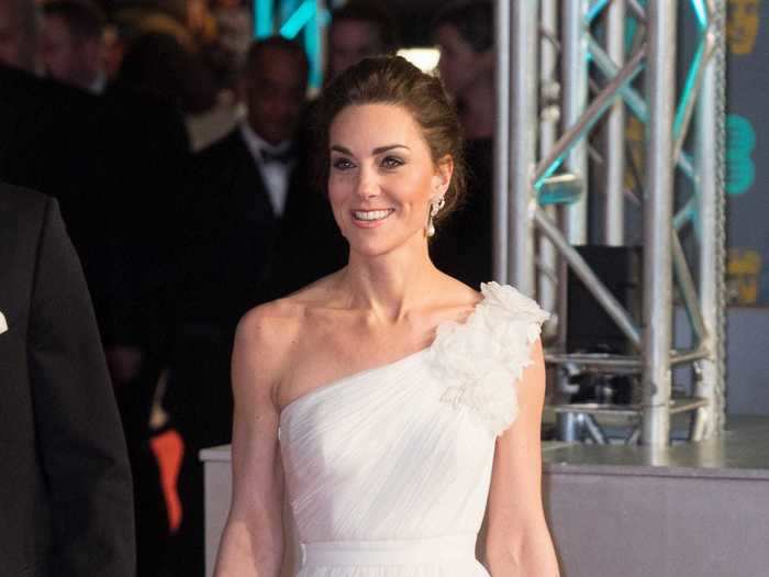 In February 2019, Middleton wore Alexander McQueen yet again at the BAFTAs.