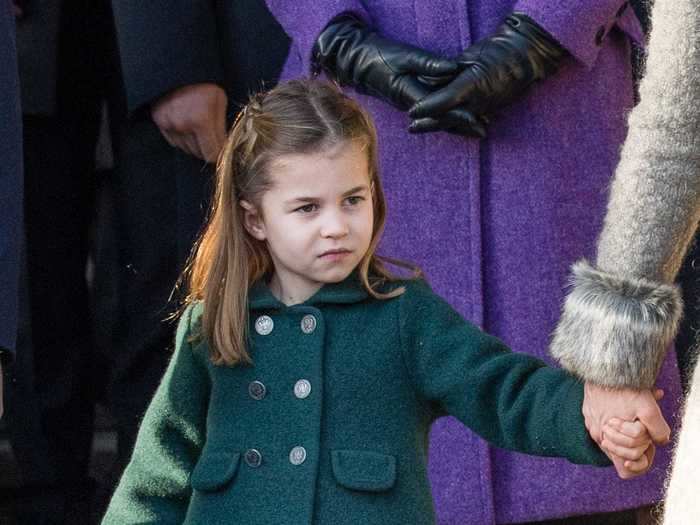 The princess debuted her "royal curtsy" to her great-grandmother, Queen Elizabeth, on Christmas Day last year.