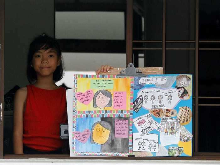 In Singapore, Nasya Danial Cheng wrote in her multi-dimensional drawing that she