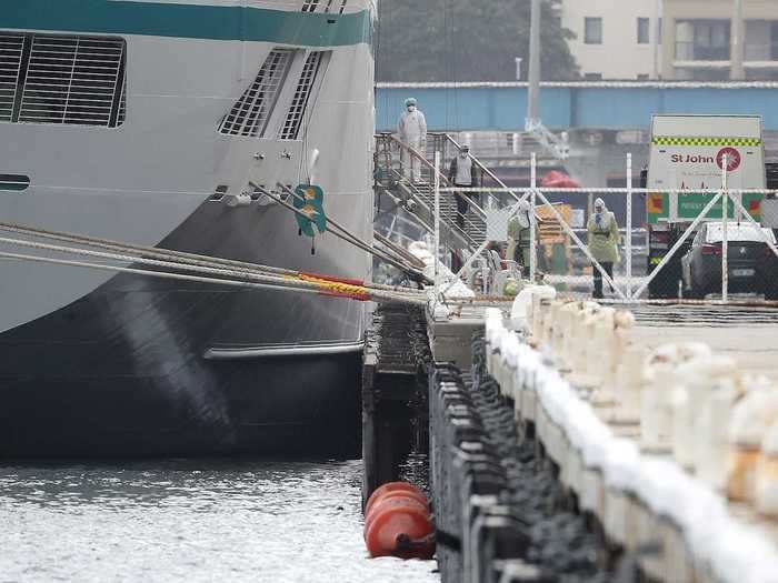 But on March 27, the ship was allowed to dock under the condition it would quarantine for two weeks. One day later, 46 passengers started showing symptoms, with Western Australia