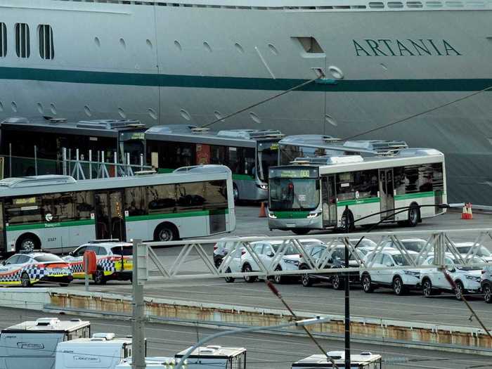 In the following days, Australian authorities allowed anyone who was still healthy — 832 passengers at this point — to fly home from the nearby Perth airport on a chartered aircraft.