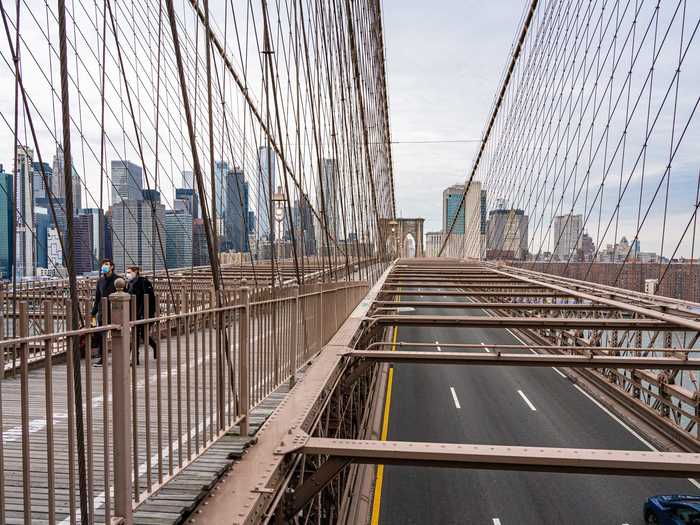 The weekday car traffic has also slowed to a trickle, merely a shell of the stop-and-go crawl New Yorkers have come to expect.