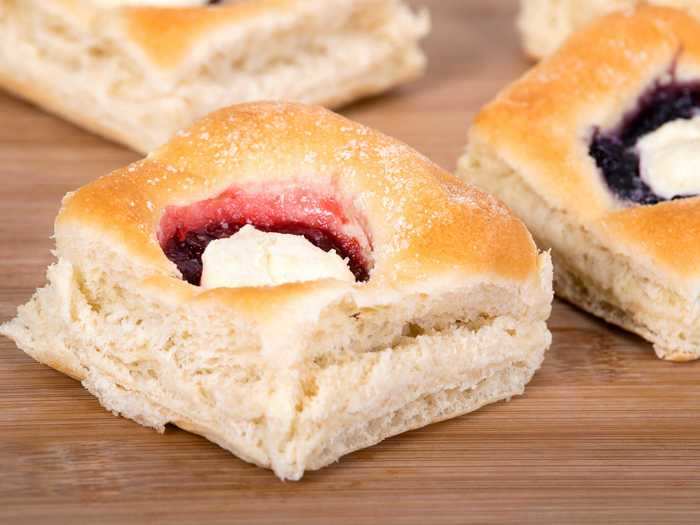 Kolaches, a Czech pastry, is a staple in Texas cuisine.