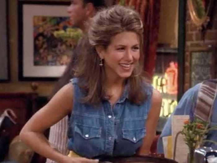 Jennifer Aniston has a huge sign from Central Perk.