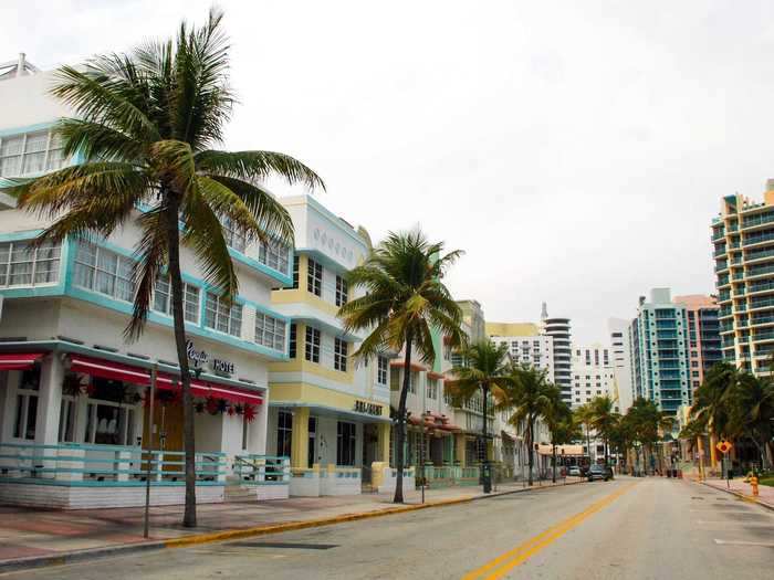 Amid the coronavirus pandemic lockdown, however, the usually crowded thoroughfare is eerily empty.