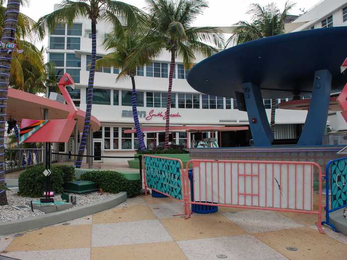 The Clevelander packed up all its furniture and gated off its entrances.