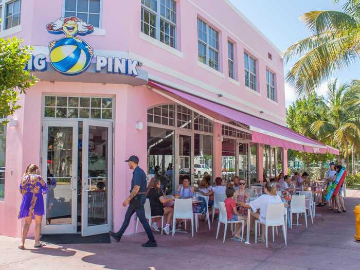 Restaurants in the area that typically see locals and tourists alike are also closed and reduced to takeout and delivery. Big Pink, a beloved South Beach diner, usually has a lengthy lunchtime wait due to beach-goers ...