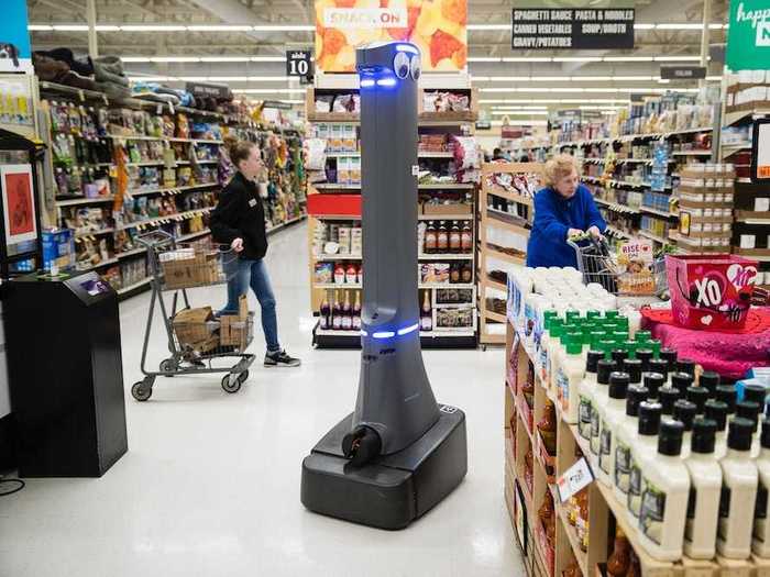 Robots replace humans in stores