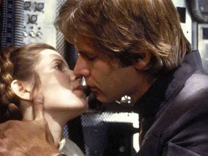 48. Princess Leia and Han Solo ("Star Wars: The Empire Strikes Back")