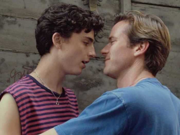 15.  Elio and Oliver ("Call Me By Your Name")