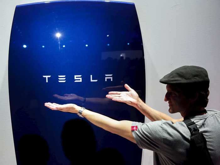 Of course, Tesla has another business in energy storage that enables customers to mount a rechargeable battery on a wall to use for backup power.