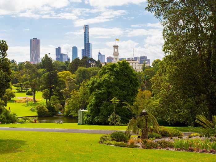 The Royal Botanic Gardens Victoria is located in the suburbs of Cranbourne, Australia. and is known for its iconic red sand.