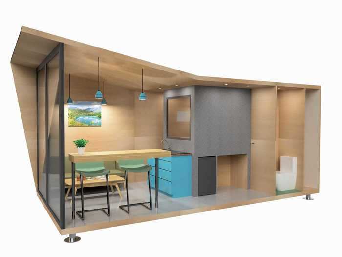 This emphasis on sustainability extends to power supplies in the Wilg: the tiny home