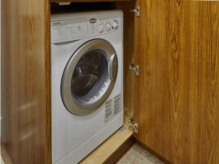 A dishwasher, washer, and dryer comes as an optional upgrade.