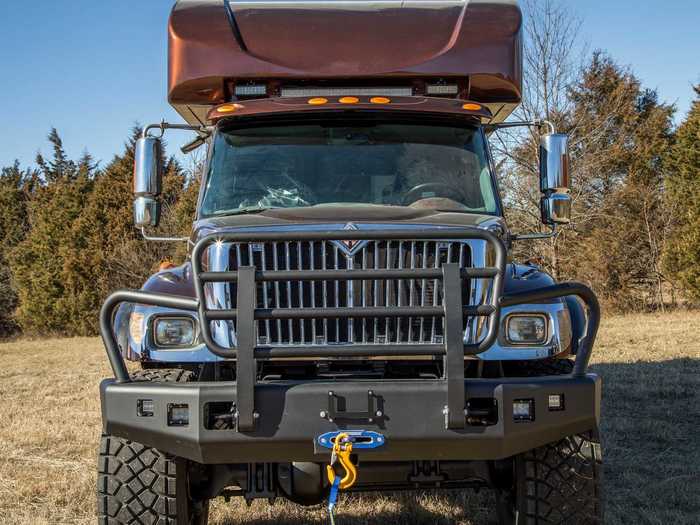 The walls and ceiling of the ovelander are made of fiberglass, making it easy to clean after grittier off-road trips, according to Global Expedition Vehicles.