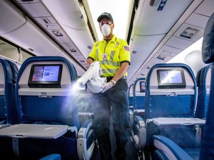 SHOULD: The aircraft themselves will be cleaner than ever as airlines introduce new disinfectant rigorous cleaning techniques.