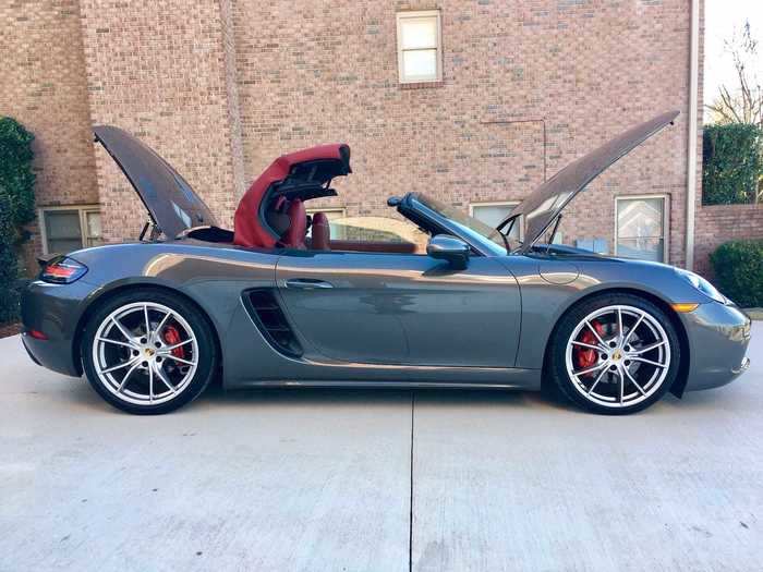 With a nifty drop-top, the 718 Boxster can serve up endless open-air driving fun. True, the trunk-space is effectively nominal. And the frunk doesn